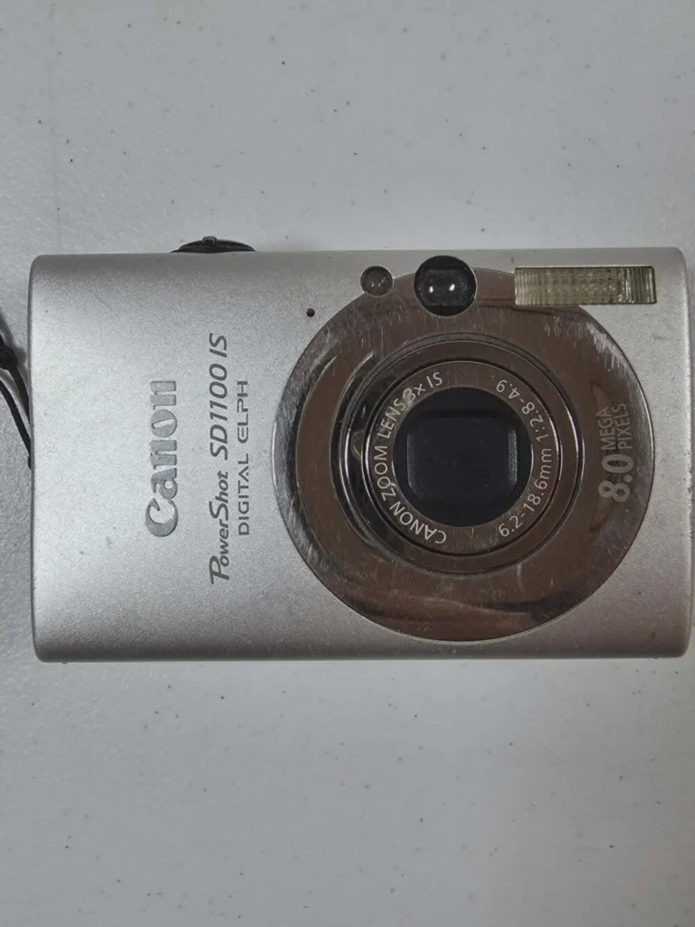 CANON POWER SHOT SD1100 IS DIGITAL ELPH SILVER CAMERA **READ**